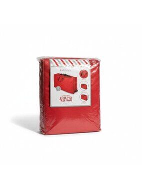 Whitmor Christmas Rolling Tree Bag 50" L x 11.5" W x 27" H Red Brand new